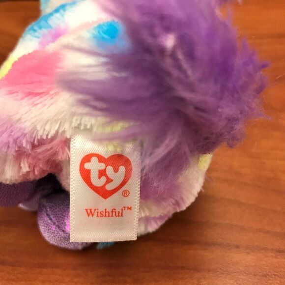 TY Beanie Boos - Wishful rainbow spotted unicorn 2014 - Picture 3 of 4